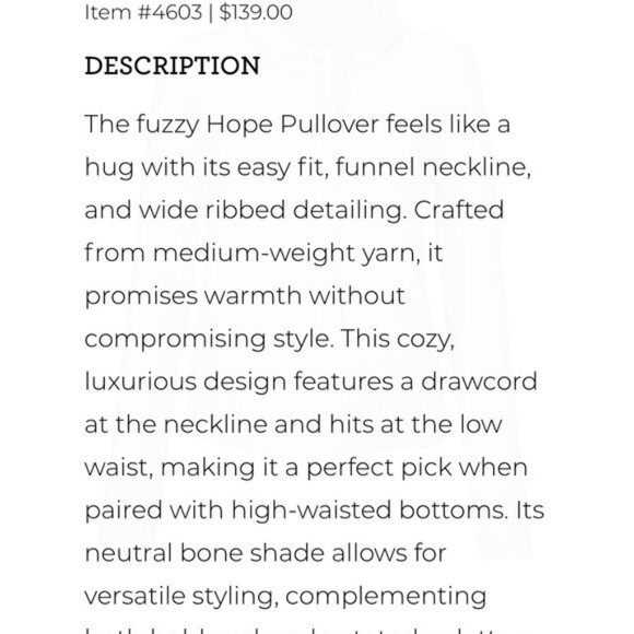 NWT | CAbi Hope Pullover - Picture 4 of 5